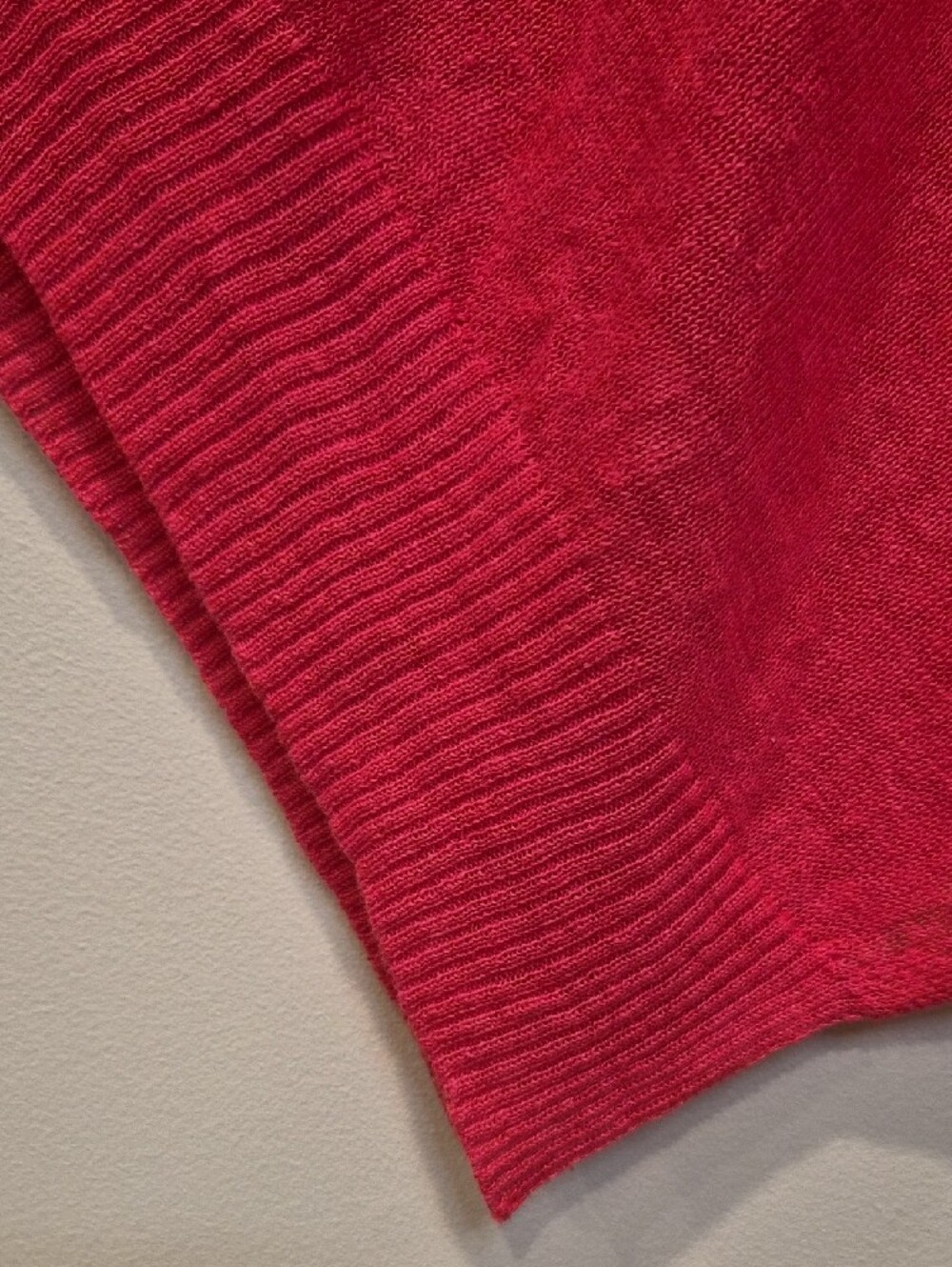 Artisan Ny Organic Linen Vibrant Coral Pink Top - Picture 5 of 8
